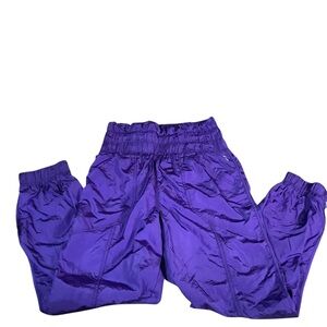 Free people movement nylon blue joggers